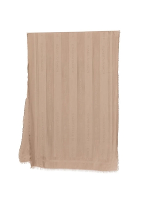 Elisabetta Franchi logo scarf - Neutrals