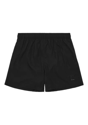Armani Exchange logo-patch swim shorts - Black