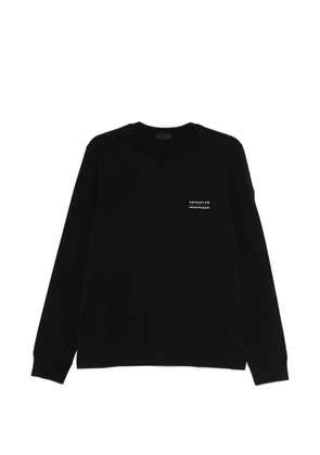 Moncler long-sleeve cotton T-shirt - Black