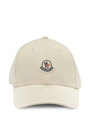Moncler logo-patch cap - Neutrals