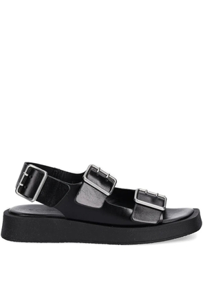 Copenhagen buckle-detail platform sandals - Black