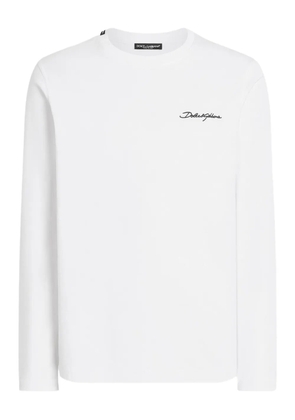 Dolce & Gabbana logo-print cotton t-shirt - White
