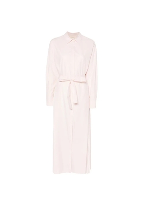 TWINSET belted pleated shirt dress - Pink