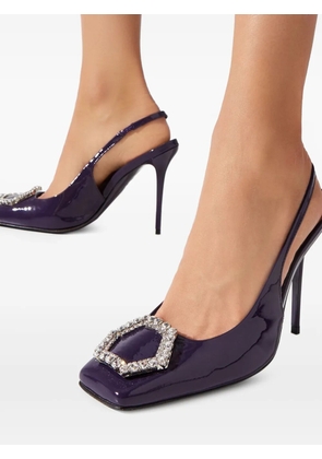 Philipp Plein 120mm Decollete heeled pumps - '73 Purple'
