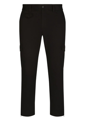 Dolce & Gabbana logo-tag cargo trousers - Black