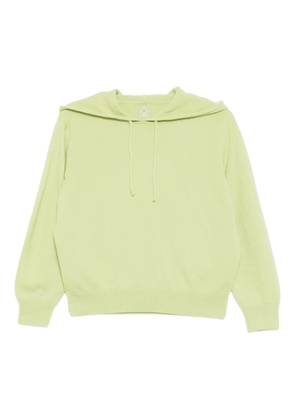 Teddy Cashmere logo-embroidered hoodie - Green