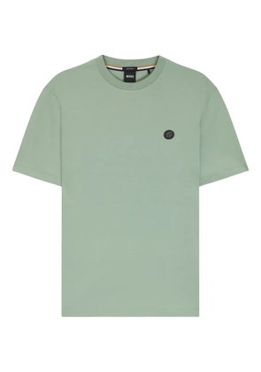 BOSS crewneck logo T-shirt - Green