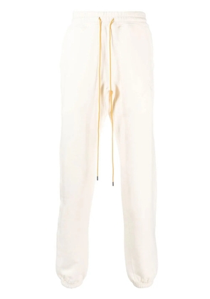RHUDE cotton drawstring track-pants - White