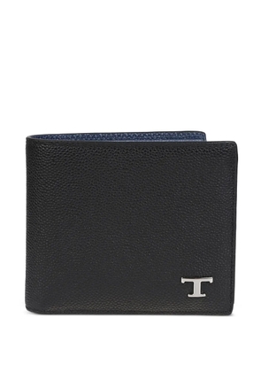 Tod's logo-plaque wallet - Black