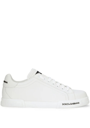 Dolce & Gabbana logo-print low-top sneakers - White