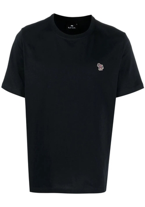 PS Paul Smith Zebra logo-patch T-shirt - Blue