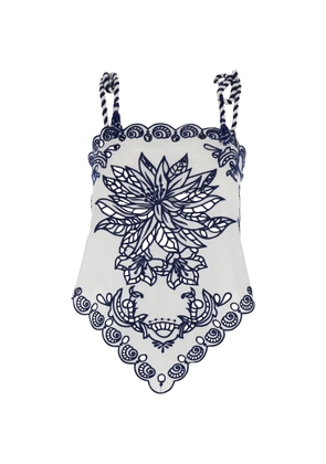 FARM Rio floral top - White