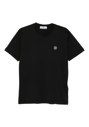 Stone Island logo-patch short-sleeved T-shirt - Black