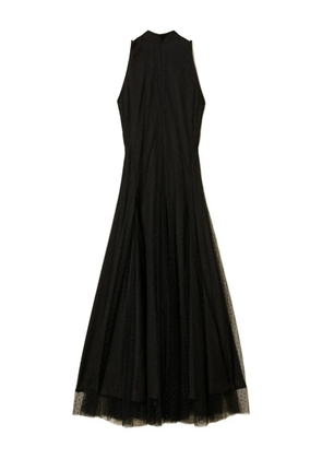 TWINSET sleeveless tulle maxi dress - Black