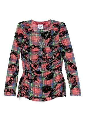 Chopova Lowena chain-print blouse - Red