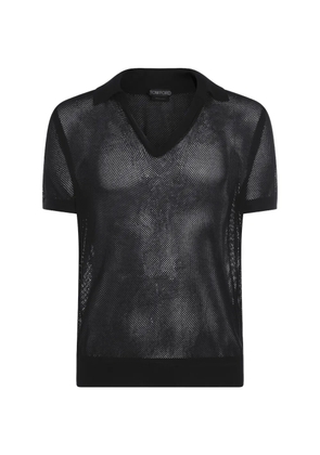 TOM FORD short-sleeves polo shirt - Black
