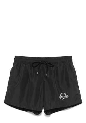 Moschino logo-print swim shorts - Black