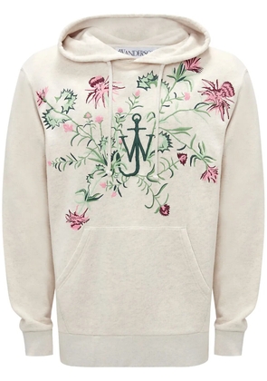 JW Anderson x Pol Anglada embroidered hoodie - Neutrals