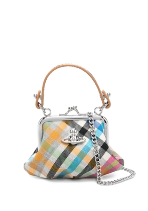 Vivienne Westwood plaid mini bag - White