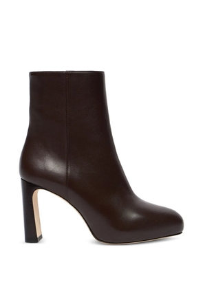 Stuart Weitzman 100mmBabette platform zip boots - Brown