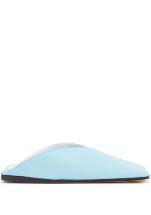 MM6 Maison Margiela Japanese leather slides - Blue