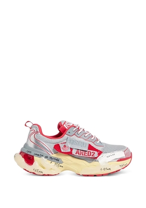 DSQUARED2 logo-detail lace-up sneakers - Silver