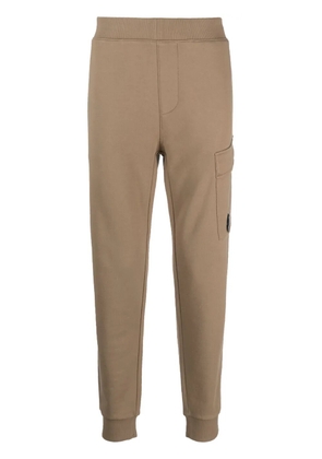 C.P. Company side logo-patch track pants - Brown