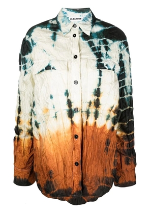 Jil Sander padded tie-dye shirt - Neutrals