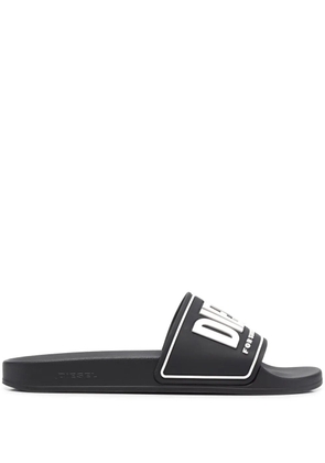 Diesel Sa-Mayemi CC logo-embossed slides - Black