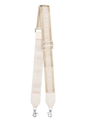 Zadig&Voltaire logo-print detail bag strap - Gold