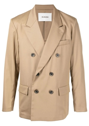RITO STRUCTURE double-breasted fitted blazer - Neutrals