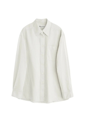 OUR LEGACY Above stripe pocket shirt - Neutrals