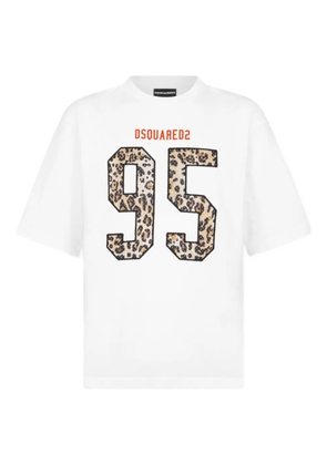 DSQUARED2 wild leopard-print T-Shirt - White