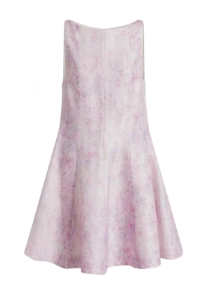 Alberta Ferretti floral sleeveless mini dress - Pink