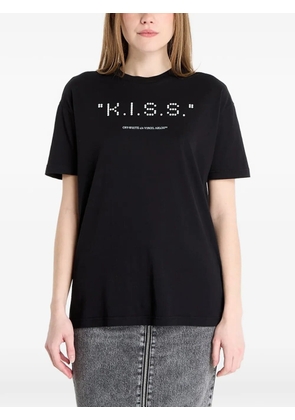 Off-White Kiss Quote T-shirt - Black