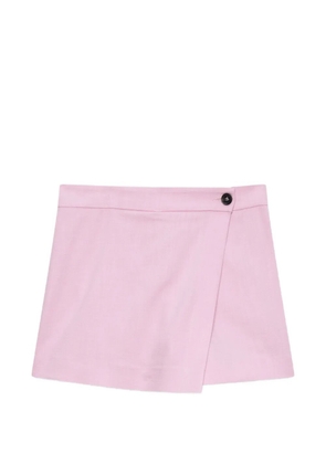 MSGM button-fastening wrap shorts - Pink