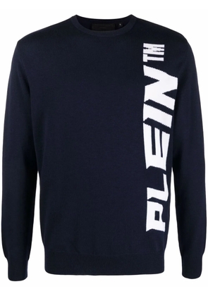 Philipp Plein logo-print sweater - Blue