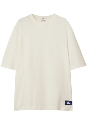 Burberry EKD logo-patch cotton T-shirt - Neutrals