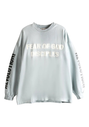 Fear Of God Relaxed Disciple long-sleeve T-shirt - Blue