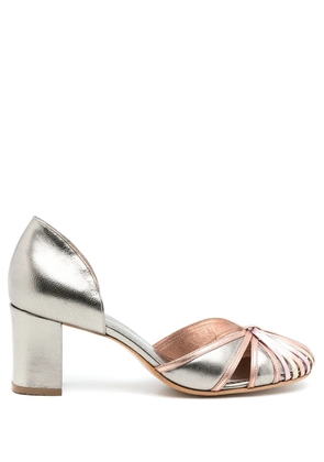 Sarah Chofakian Scarpin metallic-finish pumps
