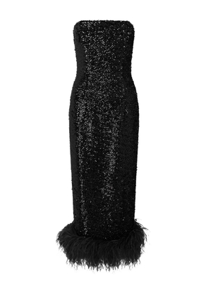 16Arlington Minelli sequinned midi dress - Black