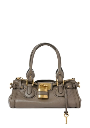 Chloé Paddington padlock detail shoulder bag - Grey