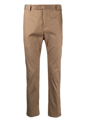 PT Torino cropped slim-fit chinos - Brown
