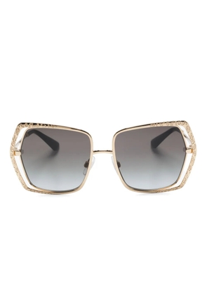 Dolce & Gabbana Eyewear DG2306 oversize-frame sunglasses - Gold