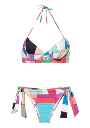 Amir Slama graphic-print two-piece bikini set - Multicolour