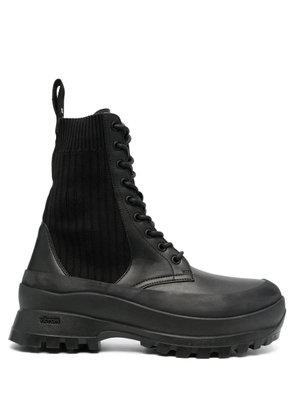 Stella McCartney Trace lace-up combat boots - Black