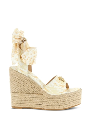 Versace La Medusa barocco wedges - Neutrals