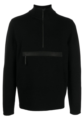 Aztech Mountain half-zip roll neck sweater - Black