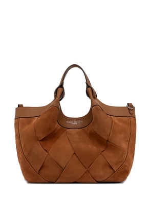GIANNI CHIARINI Dua woven leather shoulder bag - Brown