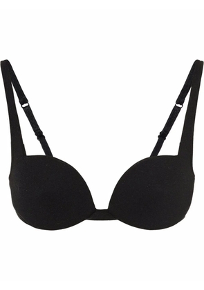 Miu Miu jersey logo balconette bra - Black